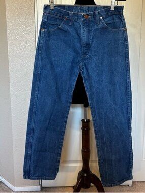 Wrangler 5 Pocket 100% Cotton Blue Jeans Size‎ 34X29
